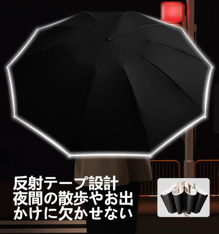 リングハンドル折りたたみ逆さ傘