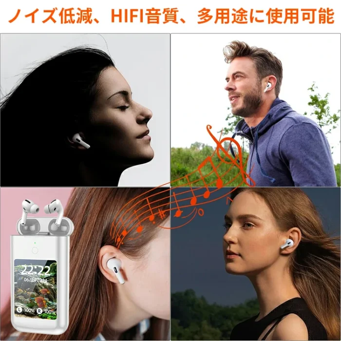 液晶付きワイヤレスイヤホン