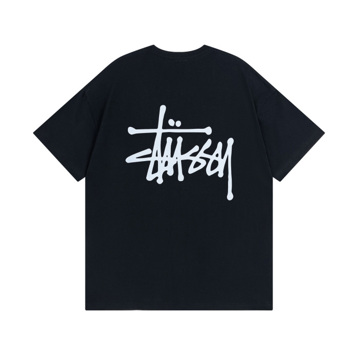 Stussy 經典系列 SS24 經典印花圖案寬鬆圓領短袖T卹 男女同款