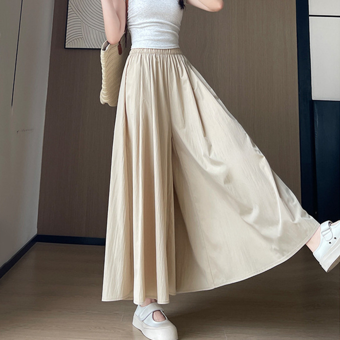 ハイウエストスリムフィット高級スカート