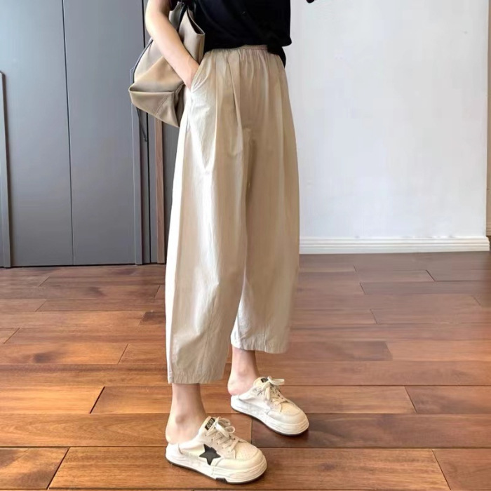 9分丈コットンリネンパンツ🍀超柔らかくて、涼しげな素材感こそ夏の逸品