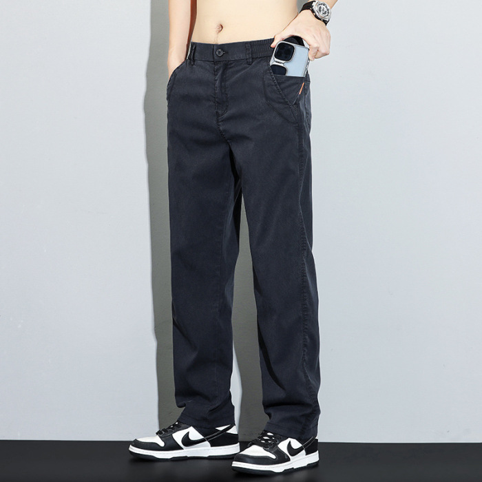 アイスシルクストレートワイドパンツメンズ