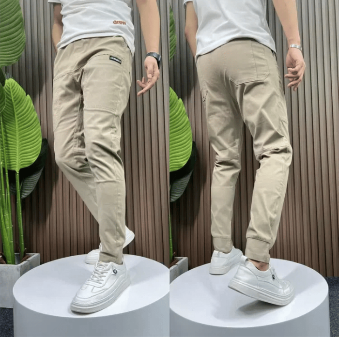 【Mizuno SALE]Men's High Stretch Multi-pocket Skinny Cargo Pants👖