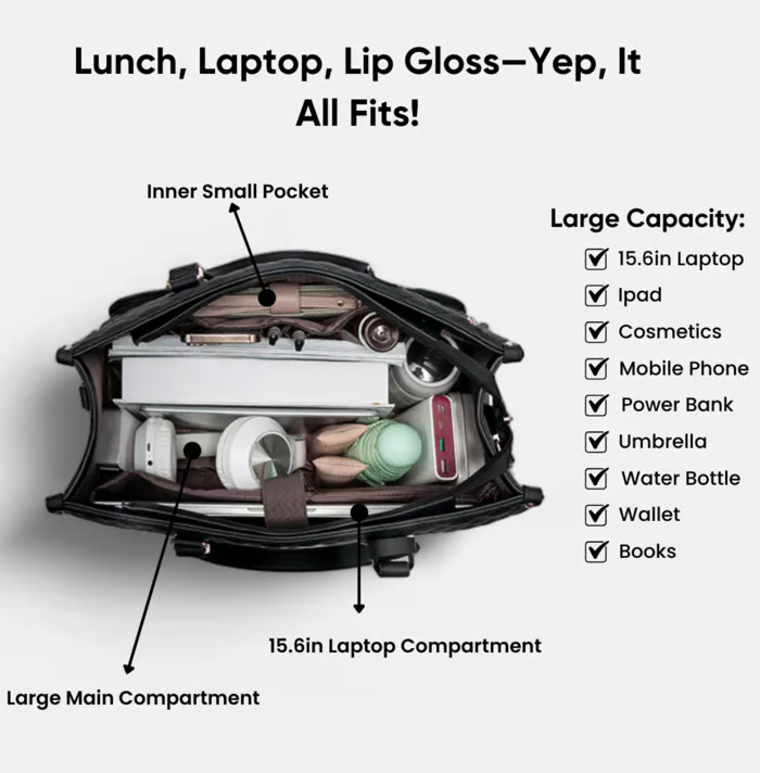2 in 1 Tote Bag Lunch Bag Combo💝