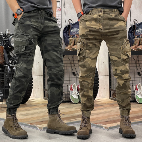 Men's Distressed Slim Biker Jeans