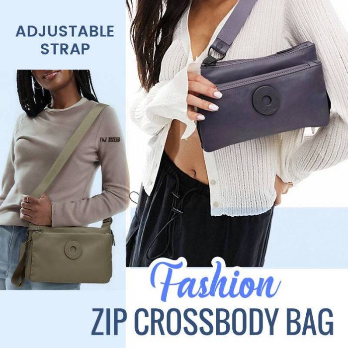 🎒 NEW SALE💼Fashion Zip Crossbody Bag