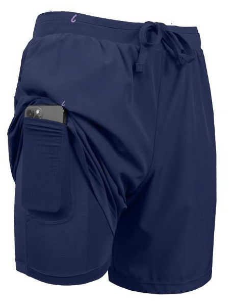 3-Pack Men's 2 in 1 Quick Dry Gym Running Shorts With Liner
