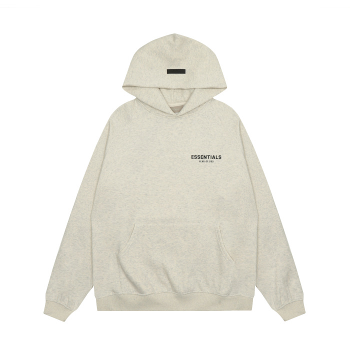 Fear of God Essentials Hoodie, Unisex Fleece-Lined Loose Fit, Couple Hoodie