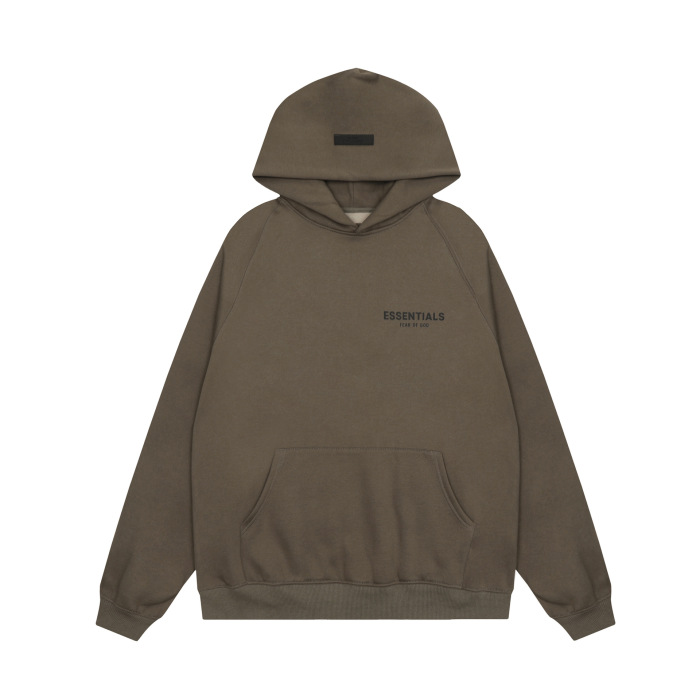 Fear of God Essentials Hoodie, Unisex Fleece-Lined Loose Fit, Couple Hoodie