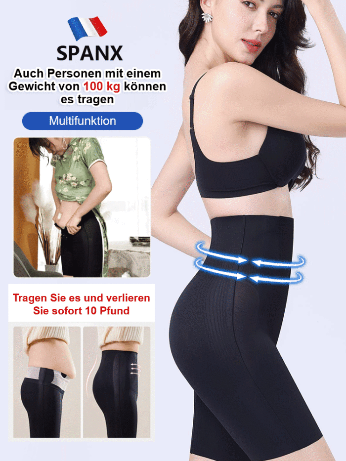 Seamless zipper strong body shaping pants hip lifting tummy control pants