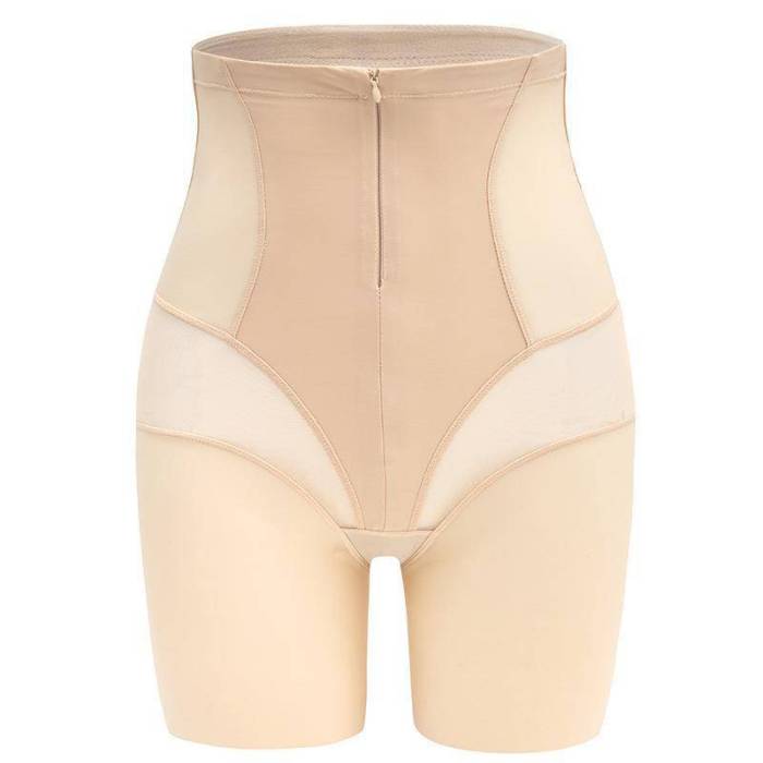Seamless zipper strong body shaping pants hip lifting tummy control pants