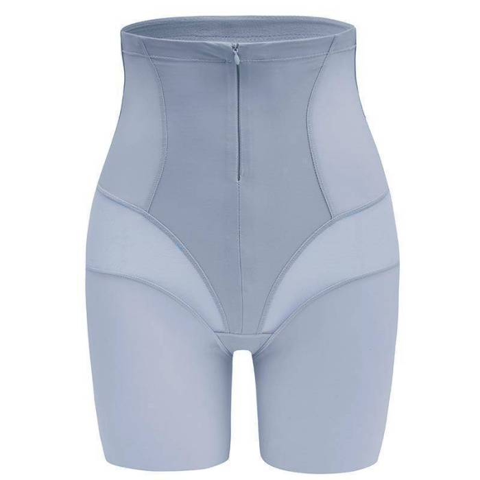 Seamless zipper strong body shaping pants hip lifting tummy control pants