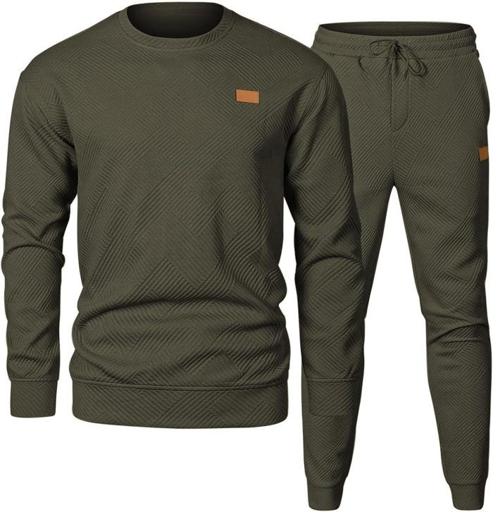 Men’s Athletic 2-Piece Set - Sweatshirt & Joggers