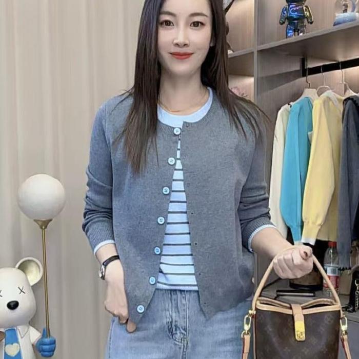 韓系拼接撞色假兩件針織毛衣女秋季2025新款時尚百搭休閒上衣