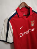 Arsenal 2000-01 home red soccer jerseys