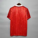 Manchester United 1993-94 home soccer jerseys