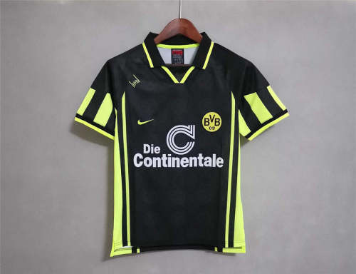 1995-96 Dortmund away black soccer jerseys