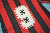 AC Milan 1991-92 home soccer jerseys
