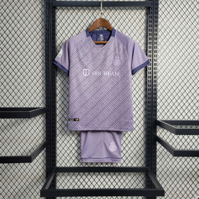 2022-23 Saudi Al-Nassr third away kids kit soccer jerseys