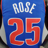 75th Anniversary Rose #25 Pistons Blue