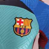 Barcelona 2022-23  training suit bluegreen player version soccer jerseys