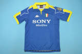 Juventus 1998-99 away blue soccer jerseys