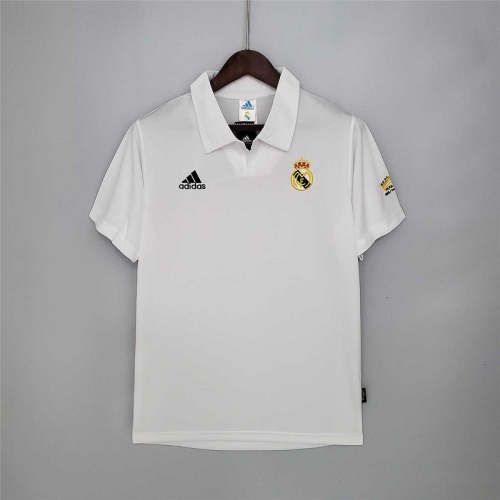 Real Madrid 2002-03 home Champions League soccer jerseys