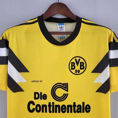 1989 Dortmund home soccer jerseys