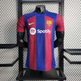 Barcelona 2023-24 home player version soccer jerseys