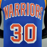 75th Anniversary Curry #30 Warriors Retro Blue