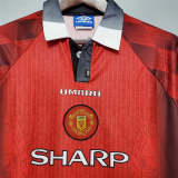 Manchester United 1996-97 home soccer jerseys