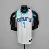 75th Anniversary BALL #1 Charlotte Hornets White NBA Jersey