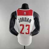 75th Anniversary JORDAN #23 Wizards Black Red White NBA Jersey