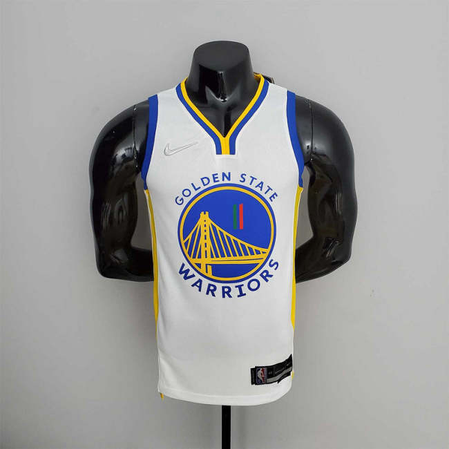 75th Anniversary Golden State Warriors Thompson #11 Mexico Edition White NBA Jersey