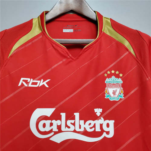 Liverpool 2005-06 home soccer jerseys