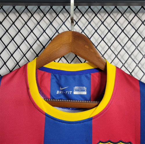 Barcelona 2010-11 home soccer jerseys