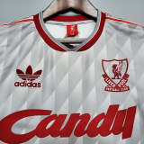 Liverpool 1989-91 away soccer jerseys