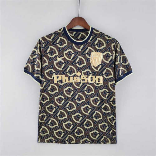 Atletico Madrid 2022-23 special edition gold logo soccer jerseys