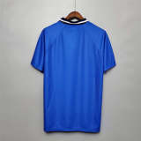 Manchester United 1996-98 third away blue soccer jerseys