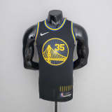 2022 Season Durant #35 Warriors City Edition Black NBA Jersey
