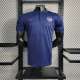 Barcelona 2023-24 POLO Treasure Blue Training Shirt Player version 