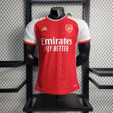 Arsenal 2023-24 home player version soccer jerseys