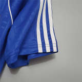 Manchester United 88-89 away blue soccer jerseys