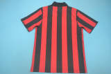 AC Milan 1988-89 home redblack soccer jerseys