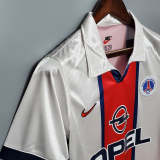 Paris saint germain 1998-99 away white soccer jerseys