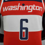 75th Anniversary Harrell #6 Wizards Red, White and Blue