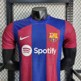 Barcelona 2023-24 home player version soccer jerseys