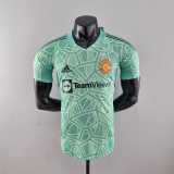 Manchester United 2022-23 green goalkeeper player version soccer jerseys