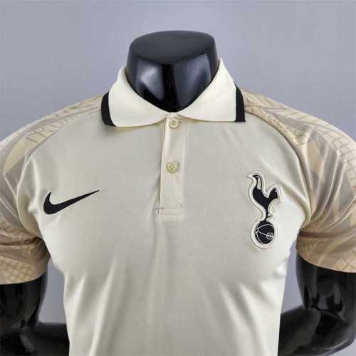 Tottenham 2022-23 beige POLO Player version soccer jerseys