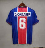 Paris saint germain 1995-96 home soccer jerseys